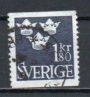 Sweden, 1967, Three Crowns, 1.80kr, USED  - Used Stamps