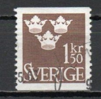 Sweden, 1962, Three Crowns, 1.50kr/Brown, USED - Usados