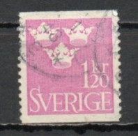 Sweden, 1939, Three Crowns, 1.20kr/Pink, USED - Usati