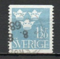 Sweden, 1964, Three Crowns, 1.20kr/Light Blue, USED - Used Stamps