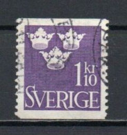 Sweden, 1948, Three Crowns, 1.10kr, USED - Used Stamps