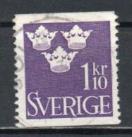 Sweden, 1948, Three Crowns, 1.10kr, USED - Used Stamps