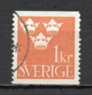 Sweden, 1939, Three Crowns, 1kr, USED - Used Stamps