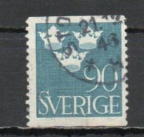 Sweden, 1939, Three Crowns, 90ö, USED - Gebruikt