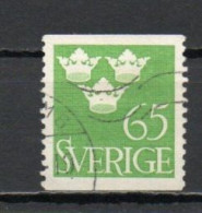 Sweden, 1949, Three Crowns, 65ö, USED - Gebruikt