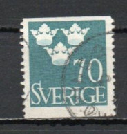 Sweden, 1949, Three Crowns, 70ö, USED - Gebruikt