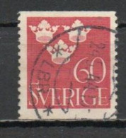 Sweden, 1939, Three Crowns, 60ö, USED - Oblitérés