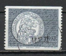 Sweden, 1972, Gustav Vasa Silver Coin, 6kr, USED - Used Stamps