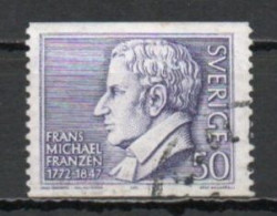 Sweden, 1972, Frans Michael Franzén, 50ö, USED - Gebruikt