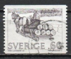 Sweden, 1971, Timber Sled, 60ö, USED - Gebruikt