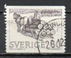 Sweden, 1971, Timber Sled, 60ö, USED - Used Stamps