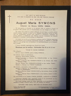 August Symons Echtg Terneus Martha *1884 Heverlee +1958 Leuven Belgische Boerenbond Mommens Vermeersch Gosieaux Lemmens - Obituary Notices