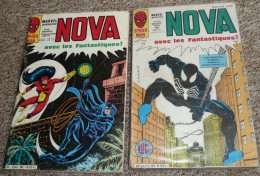 MARVEL Présente, Lot 2 NOVA N°46 1981 & 103 Aout 1986, Collection LUG Super-Héros, FANTASTIQUES 4, Spiderman - Nova