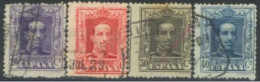 SPAIN, 1922/26, KING ALFONSO XIII STAMPS SET OF 4 # 337/40, USED. - Usati