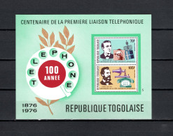 Togo 1976 Space, Telephone Centenary S/s MNH - Afrique