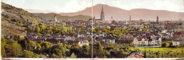 Allemagne - Panorama De Freiburg - Colorisé - Carte Double - Carte Postale Ancienne - Freiburg I. Br.