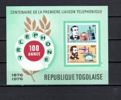 Togo 1976 Space, Telephone Centenary S/s Imperf. MNH -scarce- - Africa
