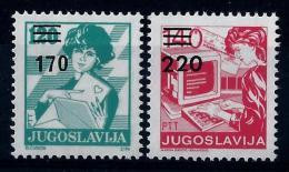 Yugoslavia 1988; Definitive; Postal Services, MiNo. 2316/7. MNH (**) - Unused Stamps