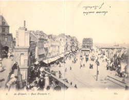 France - Le Tréport - Quai François - Bateau - Double Carte - Oblitéré 1907- Carte Postale Ancienne - Le Treport