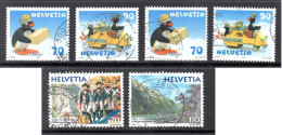 Switzerland, Used, 1999, Michel 1673 - 1674, 1707 - 1708. 1699 - 1700 - Used Stamps