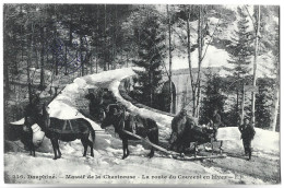 MASSIF DE LA CHARTREUSE - La Route Du Couvent En Hiver - Bel Attelage - Autres & Non Classés