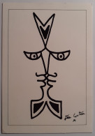 JEAN COCTEAU - Deux Profils Une Face - Multiple Portrait - Carte Postale - Pintura & Cuadros