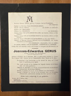 Joannes-Edwardus Genus Aannemer Wegenwerken *1870 Bierbeek +1947 Leuven Abdij Park Van Autgaerden Dekoninck Vanneck - Obituary Notices