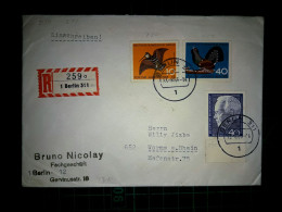 ALLEMAGNE, Enveloppe Circulée Avec Une Variété De Timbres-poste Et Oblitérée à Berlin. Année 1965. - Used Stamps