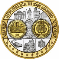 Saint Marin , Médaille, L'Europe, République De San Marin, Cuivre Plaqué - Otros & Sin Clasificación