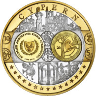 Chypre, Médaille, L'Europe, 2008, Cuivre Plaqué Argent, FDC - Andere & Zonder Classificatie