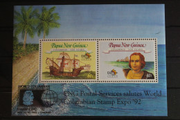Papua Neuguinea Block Mit 653-654 Postfrisch Schifffahrt #FR348 - Papoea-Nieuw-Guinea