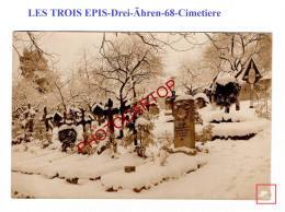 LES TROIS EPIS-Drei-Ähren-CIMETIERE Militaire-CARTE PHOTO Allemande-GUERRE 14-18-1 WK-Militaria- - Trois-Epis