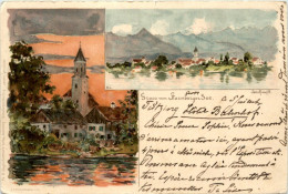 Gruss Vom Starnberger See - Seeshaupt - Litho - Weilheim