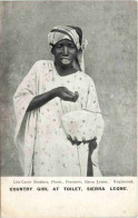 Sierra Leone - Country Girl At Toilet - Sierra Leona
