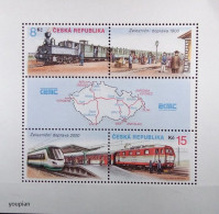 Czechia 2000, Railway Conference - Trains, MNH S/S - Nuevos