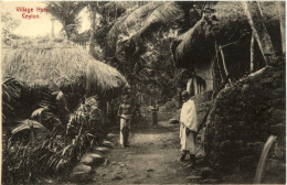 Ceylon - Village Huts - Sri Lanka (Ceilán)