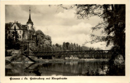 Grimma, Gattersburg Mit Hängebrücke - Grimma