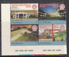 2011 Philippines Holy Cross Of Davao College  Complete Block Of 4 MNH - Filipinas