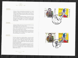 2006 Joint/Commune Argentina And France, MIXED FDC FOLDER WITH 2+2 STAMPS: Tango - Emissioni Congiunte