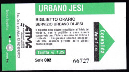 Jesi (Ancona), Italy - Single Journey Transport Ticket - 2022 - Europe