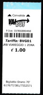 Viareggio (Lucca), Italy - Single Journey Transport Ticket - 2016 - Europa