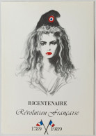 REVOLUTION FRANCAISE - Femme Avec Bonnet Phrygien / Maquillage - Bicentenaire - Illustrateur Alain FRETET -carte Postale - Histoire