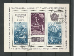 Russia CCCP 1970 Space Luna 16 S/S Y.T. BF 66 (0) - Blocks & Sheetlets & Panes