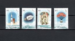 Tuvalu 1994 Space, 25th Anniversary Of Apollo 11 Moonlanding Set Of 4 MNH - Océanie