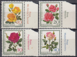 SCHWEIZ  984-987, Postfrisch **, Mit Rosennamen, Pro Juventute 1972 - Unused Stamps