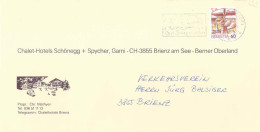 Motiv Brief  "Chalet Hotels Schönegg + Spycher, Brienz"        1993 - Covers & Documents