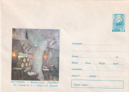 A24526 -  Bucuresti Restaurant PESTERA Piata A.C . Rosetti  Romania  Cover Stationery 1969 - Ganzsachen