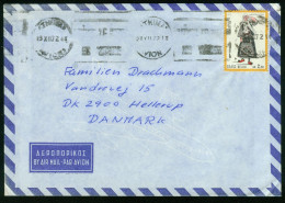 Br Greece, Athina 1972 Cover > Denmark #bel-1039 - Lettres & Documents