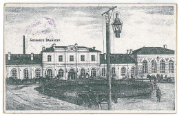 BL 40 - 15247 GRODNO, Railway Station, Belarus - Old Postcard, CENSOR - Used - 1915 - Belarus