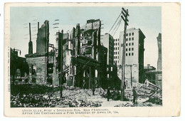 US 24 - 7589 SAN FRANCISCO, USA, Earthquake On April 18. 1906 - Old Postcard - Used - 1910 - San Francisco